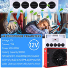 12v 11000 Btu Truck Cab Air Conditioner Split Ac Fit Semi Trucks Bus Rv Caravan 