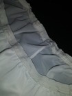 Vtg Satin Silky Wide Chantilly Lace Short Half Slip Petticoat Sissy Tap Slip L