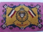 Antique Flannel Felt Germany Tobacco Flag Blanket Early 1900 s  8  X 4 3 4  