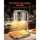 Uimoso Food Warming Lamp With 500w Bulbs For Kitchen  Buffet  And Restaurant Use
