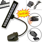 New 9 Leds Clip-on Orchestra Music Stand Flexible Led W  Adapter Lamp Light