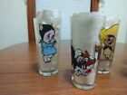 Lot Of 8 Pepsi Vtg Looney Tunes Glasses  Beaky Buzzard  Tweety  Porky Pig   More