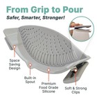 Silicone Clip On Strainer For Pots   Pans  Colander 2 Pack