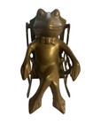 Anamorphic Brass Frog Vtg
