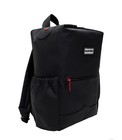 New Hunter Waterproof Backpack Black Rolltop Laptop Bag 14  Minimalist  Pockets