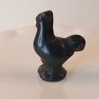 Black Obsidian Crystal Rooster Carving Polished Bird Figure 16g   E34