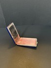 Vintage Art Deco Integrated Butterfly  Blue Enamel Silver Tone Powder Compact  8