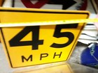 45 Mph Speed Limit Metal Reflective Street Traffic Road Sign 18 x18  Nos