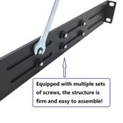 1u Universal Rack Mount Rails- 4-post Server Rack Shelf Rail 16-29 Inches Adj   