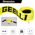 3  X 8ft Tree Saver Strap  30 000 Pound Capacity Tow Straps 3inx8ft-yellow