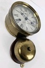 Antique Wwi Seth Thomas Ship s Bell Strike  bottom Bell  Brass Ship Wall Clock
