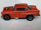 Aurora afx    55 Chevy Bel Air Ho Slot Car Body Only Orange  doesn   t Run parts fix
