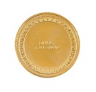 24k Gold Plated Bronze Medal Coin Vintage Gudea Statue Ancient Mesopotamia Art