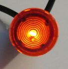 Red Circular 1 2  Panel Mount Indicator Plastic Neon Light W  Wires - 110v Ac