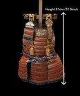 Japanese Vintage Yoroi Body Wearable Samurai Armor Cuirass Red Lacing Akaito