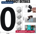 4  Magnetic Mailbox Numbers 0-9 Black Reusable Address Set