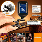 Guitar Tuner Clip On 1 Pack Tuners For Acoustic Electric Guitar Bass Ukulele Vio