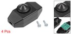 4pcs Rotary Cord Switch 2a Slide Control Lamp Dimmer 100-watt Black