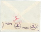 Bulgaria Sc 234  c20-plovdiv-11 v 40-air Mail label -to Germany-wwii Censor reve