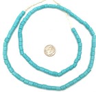 Fine Vintage Czech Bohemian Glass Turquoise Blue African Trade Beads