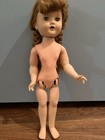 Vintage 18    Hard Plastic Doll With Open Mouth And Sleep Eyes