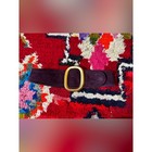 90s Vintage Donna Karan Purple Suede Wide Belt