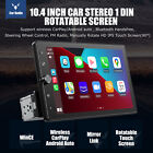 10 4  Single Din Touch Screen Stereo Bluetooth Radio Apple android Carplay cam