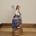 Gerson 2588610 Battery Operated Lighted Spinning Water Globe Angel