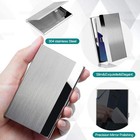 Stainless Steel Card Holder Case Pocket Metal Wallet For Id Credit Business Card