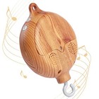 Baby Crib Mobile Musical Box - Mobile Rotary Music Box Imitation Wood Color