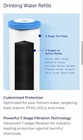 Hydroviv Under Sink Water Filter Refill Cartridge  Carbon  6 Month  White blue