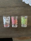 Vintage Glasses  Davy Crockett 1950   s Drinking Cups Tumblers Collector Set