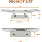 6 Inch Marine Boat Cleat Open Base 316 Ss Deck Cleat Boat Dock Cleat Rope Cleat