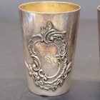 Lot Of 3 Antique 1 3 4  German 800 Silver Cups Small Crescent Moon Crown Munich 