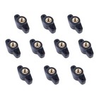 10pcs Wing Knobs Through Hole T Knobs Hand Screw Nut T-plastic Handle 1 4 