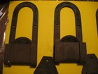 Antique Old Cast Iron Barn garage Door Rollers Hangers 6 Total