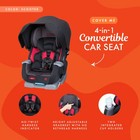 Baby Trend Cover Me 4 In 1 Convertible Car Seat W  Canopy  Scooter  black red 
