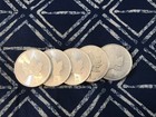 1 Oz Silver Canadian Maple Leaf  9999 Fine  lot Of 5 - Random Years 