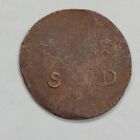 1812 Sud Mexico Oaxaca 2 Reales Copper War Of Independence Coin Nice  h700