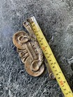 Antique 19th C French Gilt Bronze Ornate Ormolu Crown Pediment Furniture Mount