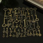 69pcs Skeleton Vintage Old Keys Multi Style Antique Bronze Lock Key New