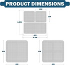 24 Sheets Window Screen Patches Repair Kit  4 Black-24pcs 4 x 4   