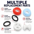 16pcs Faucet Washers  Ceramic Disc Cartridges  Silicon Washer Insert  1 Inch