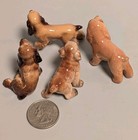 Vintage Hagen Renaker Cocker Spaniel Blonde Dog Lot Of 4 Doggies