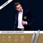 50 Metal Collar Stays In A Divided Box