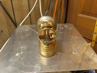 Justrite Spiral Feed Brass Carbide Acetylene Miners Cap Lamp 1913