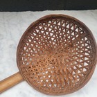 Basket Ladle Handle Hand Made Weaving Basketry Home Art Craft 19 5   Rustic Home