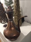 Antique Middle East Ottoman   Turkish  Ewer  Copper tin Circa 1900