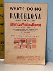 1960 What s Doing Barcelona American Visitors Bureau Pamphlet
