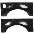 Pair Of Gloss Black Rear Wheel Arch Steel Bed Panels For 09-14 Ford F150 F-150